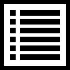 List Rows In A Square Outline Svg File, Free Vectors File